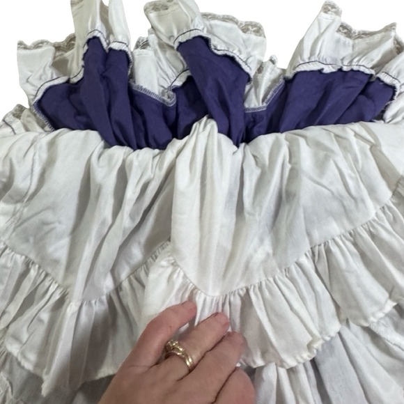 Vtg Girls 1T Lid'l Dollys Purple Pagent Dress Puff Sleeve Bow Full Circle Ruffle - Picture 7 of 8